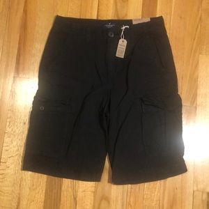 American Eagle size 31 black cargo shorts